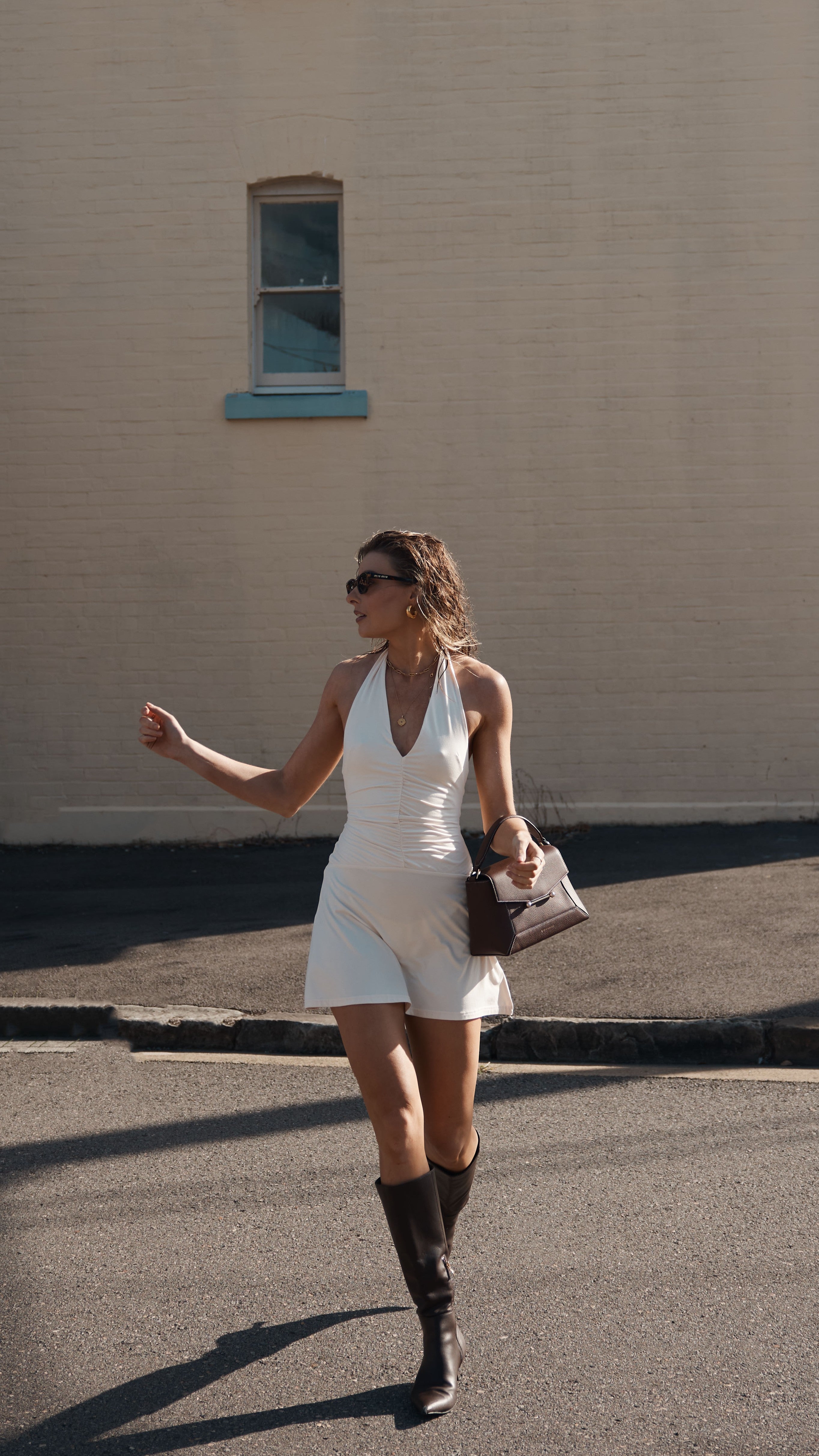 Milla Mini Dress - Cream - Billy J