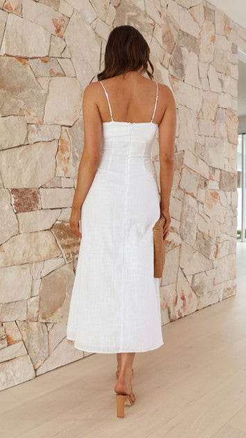 Load image into Gallery viewer, Sahana Maxi Dress - White
