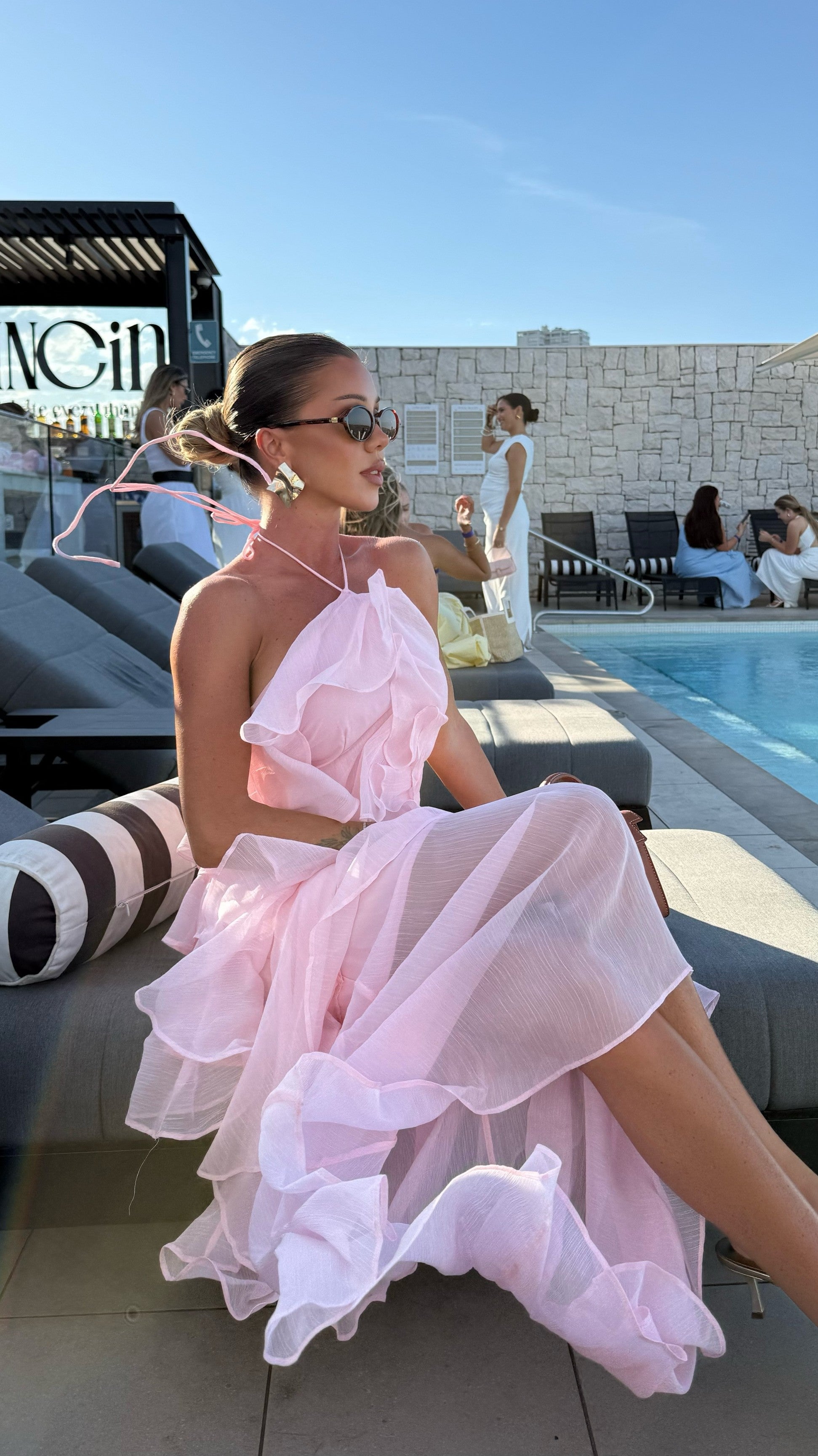 Soho Maxi Dress - Pink - Billy J