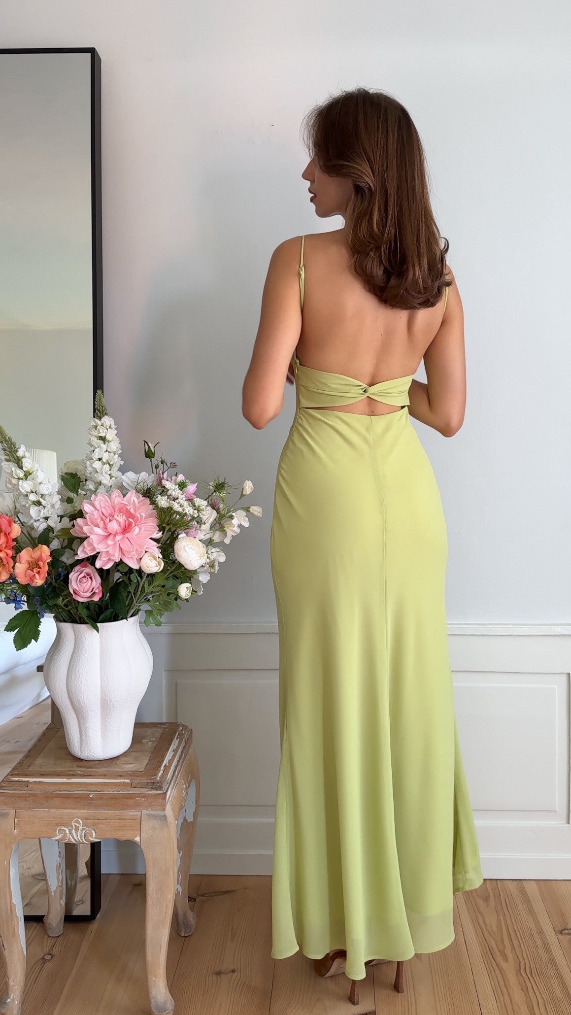 Galina Maxi Dress - Lime - Billy J