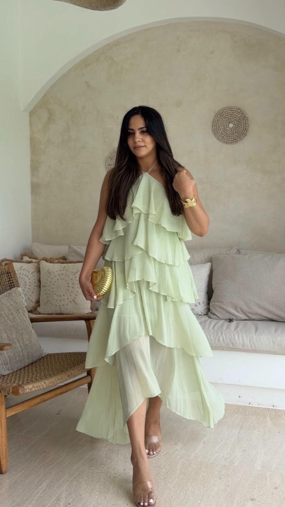 Soho Maxi Dress - Sage - Billy J