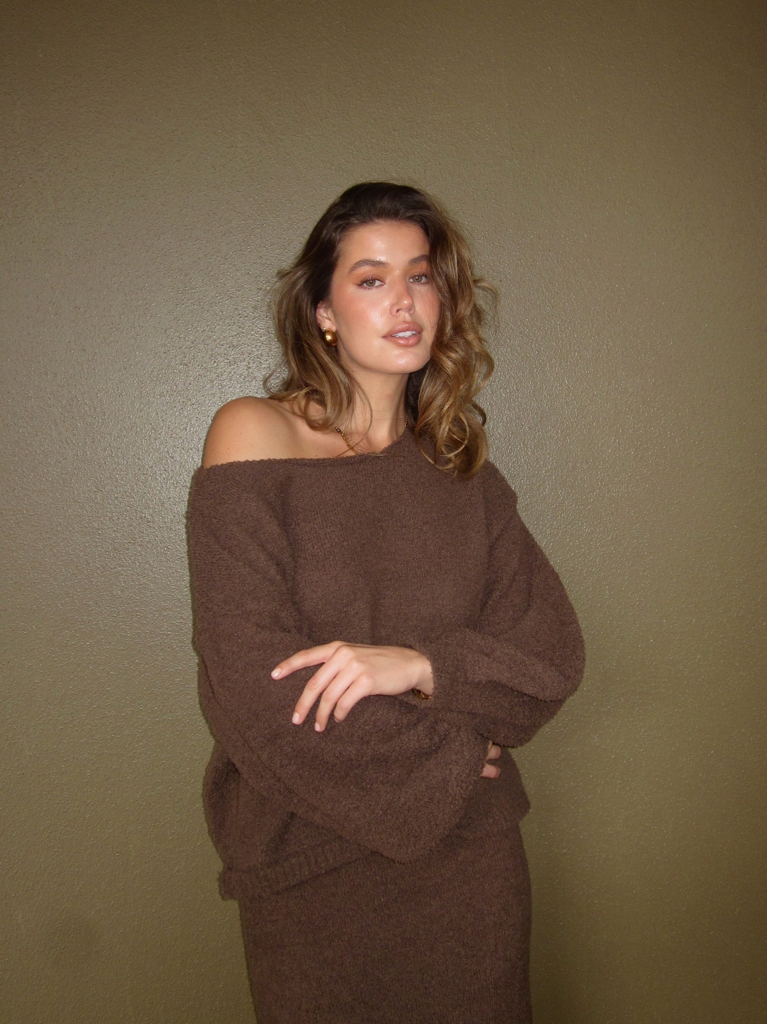 Cohen Knit Jumper - Chocolate - Billy J