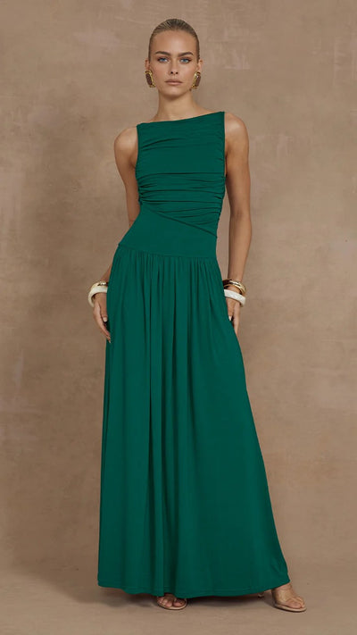 Load image into Gallery viewer, Nalla Maxi Dress - Emerald - Billy J
