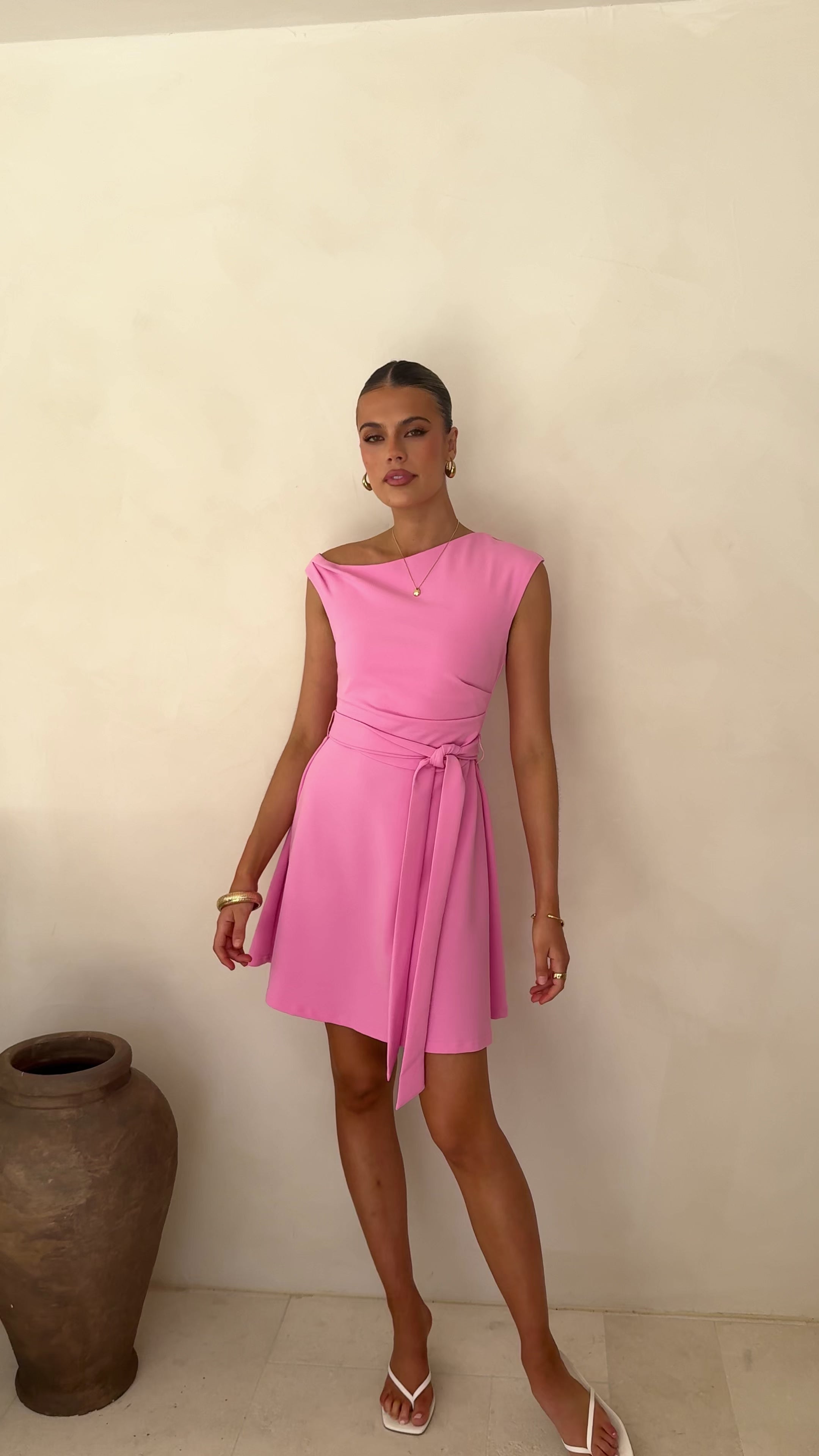 Gem Mini Dress - Burgundy