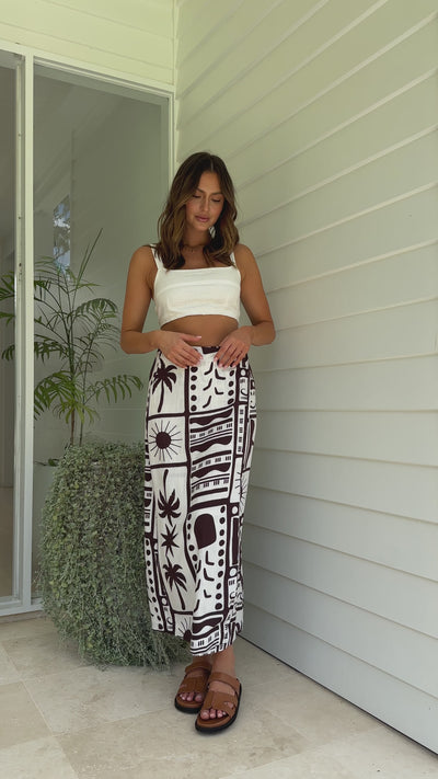 Load and play video in Gallery viewer, Cairbre Maxi Skirt - Tuscany
