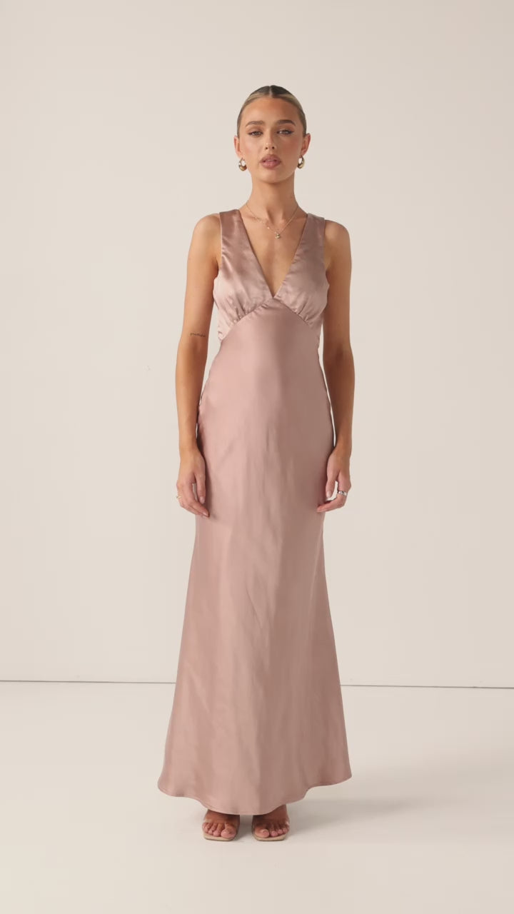 Load video: Sofia Maxi Dress - Dusty Pink
