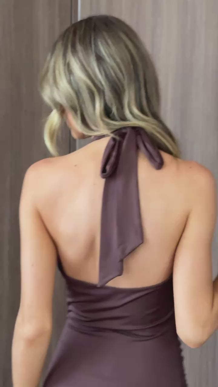 Remi Maxi Dress - Chocolate - Billy J
