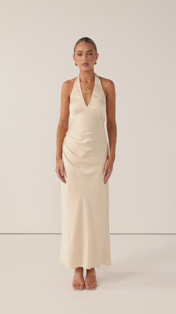 Sylvie Maxi Dress - Soft Gold - Billy J