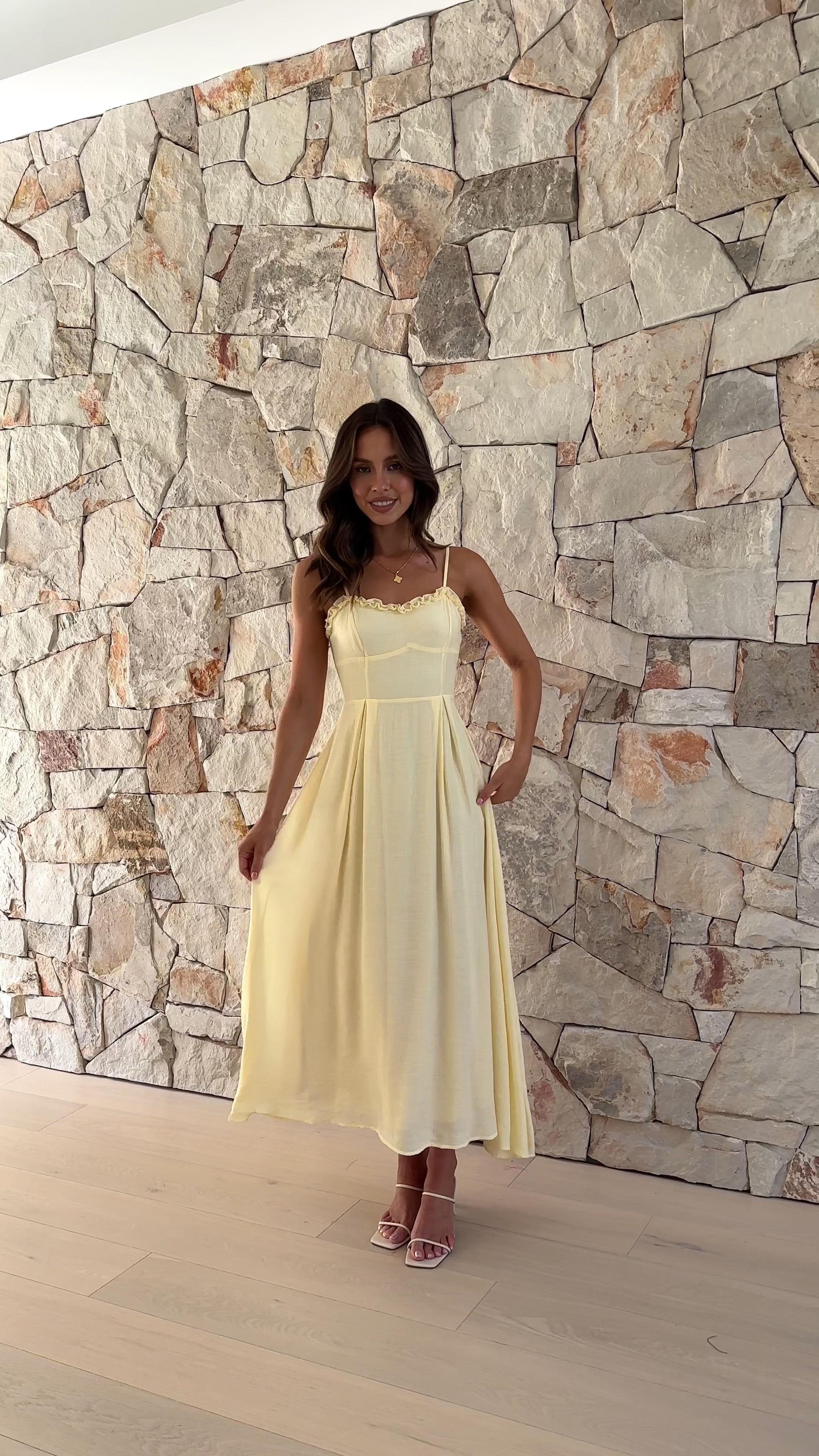 Xylia Maxi Dress - Yellow