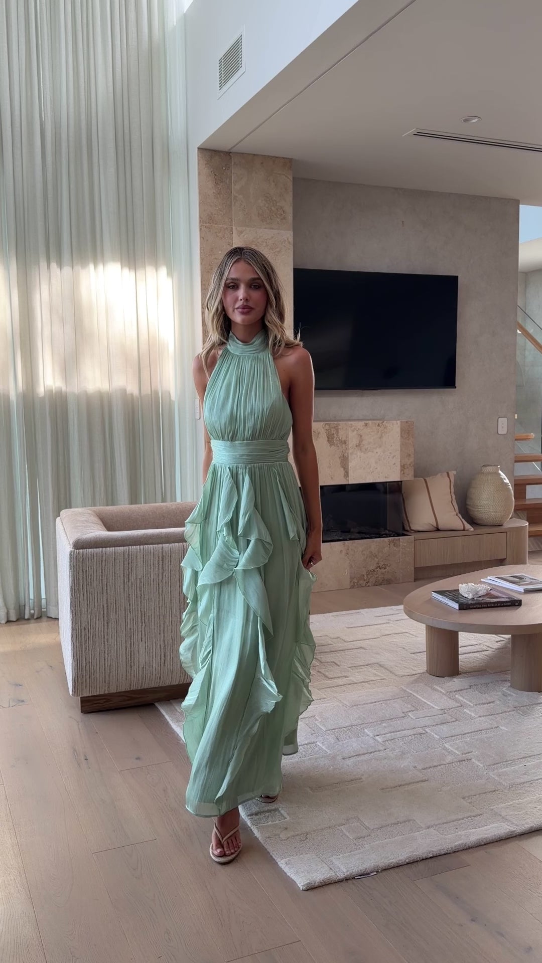 Tahli Maxi Dress - Sage - Billy J