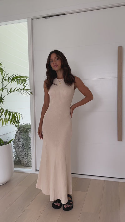 Load and play video in Gallery viewer, Kadija Maxi Dress - Cream
