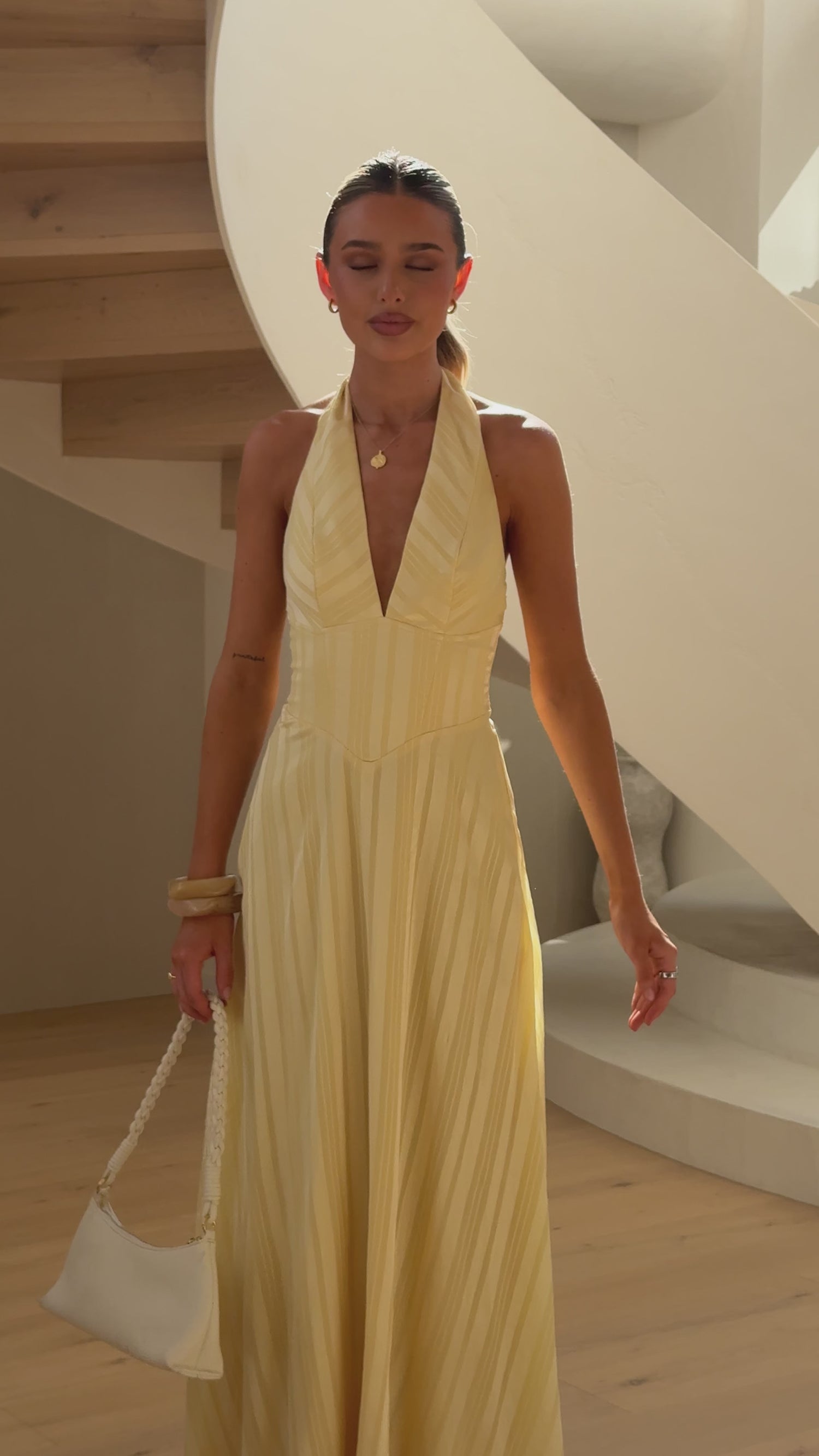 Lina Maxi Dress - Yellow - Billy J