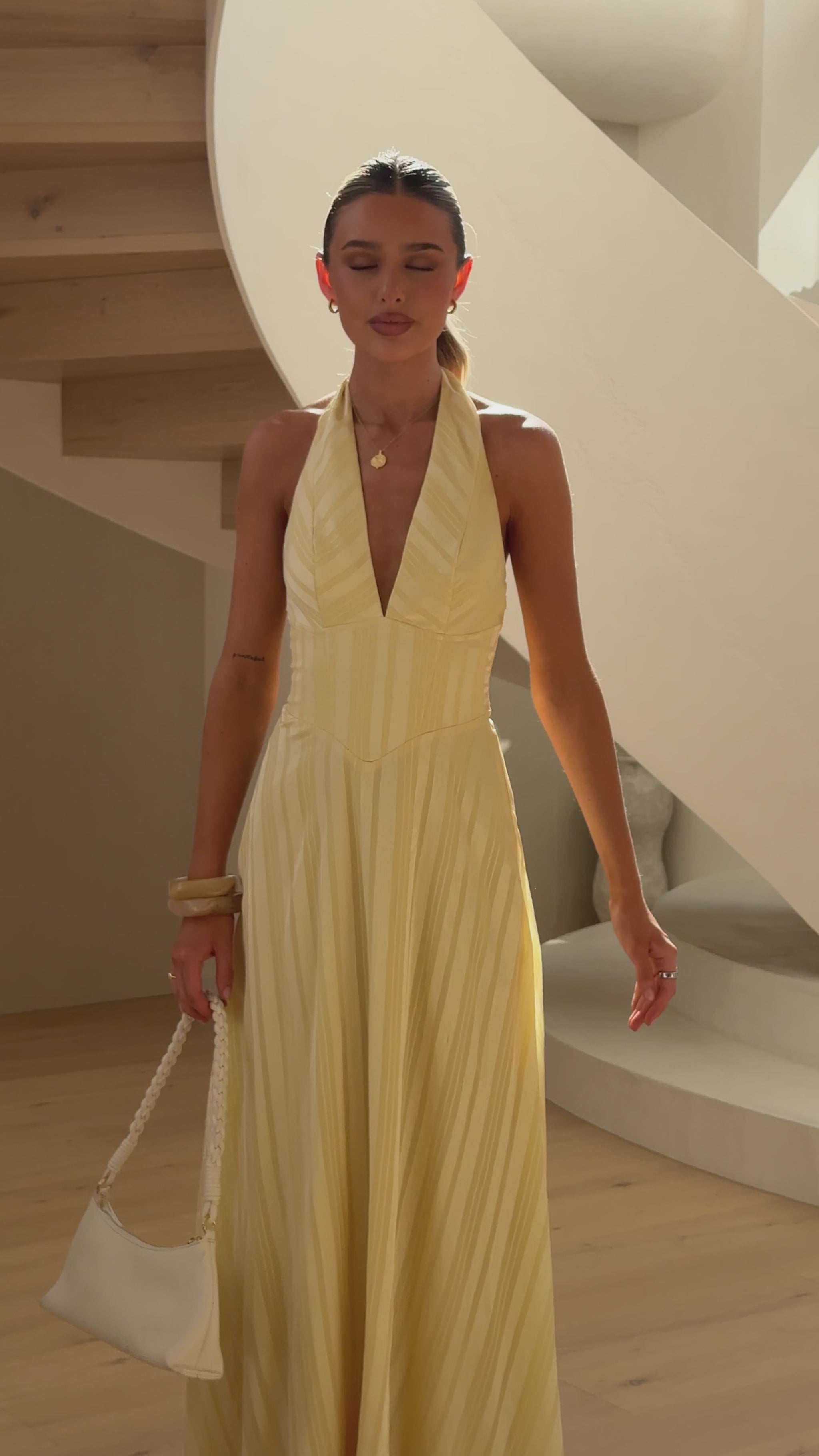 Lina Maxi Dress - Yellow - Billy J
