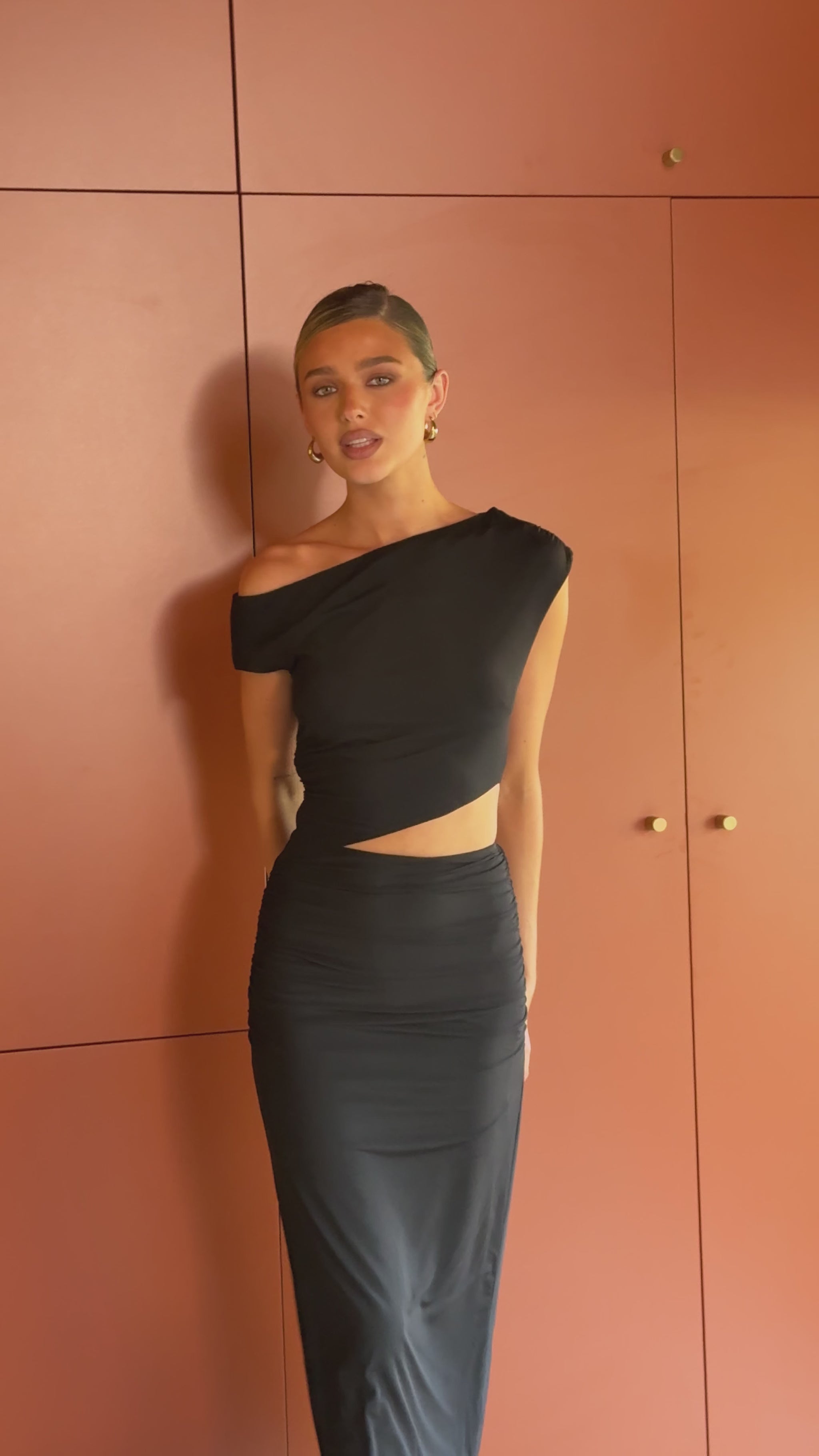 Seren Maxi Dress - Black - Billy J