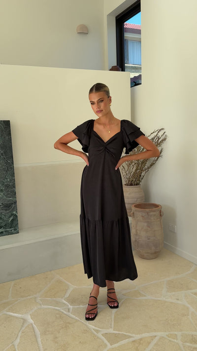 Load and play video in Gallery viewer, Averianna Maxi Dress - Black
