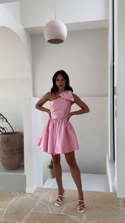 Load and play video in Gallery viewer, Lucia Mini Dress - Pink
