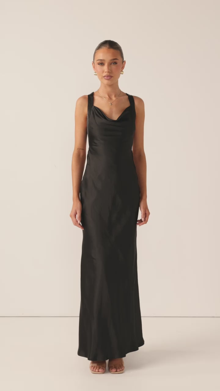 Eva Maxi Dress - Black - Billy J