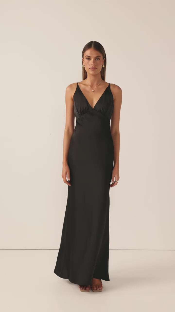 Ziah Maxi Dress - Black - Billy J