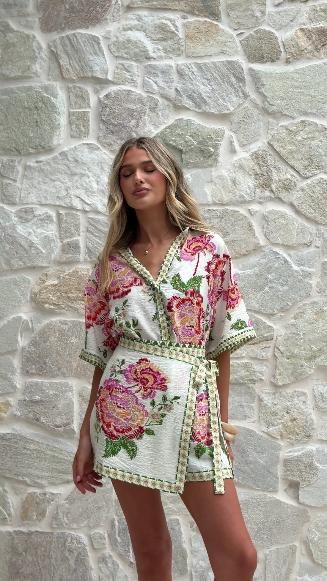 Eilish Skort - Floral Print - Billy J