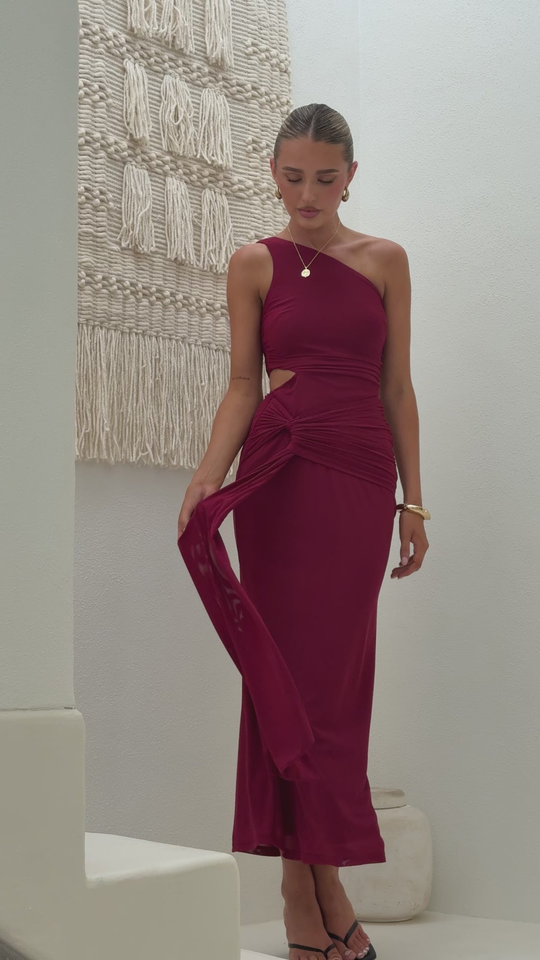 Kourt Maxi Dress - Cherry - Billy J