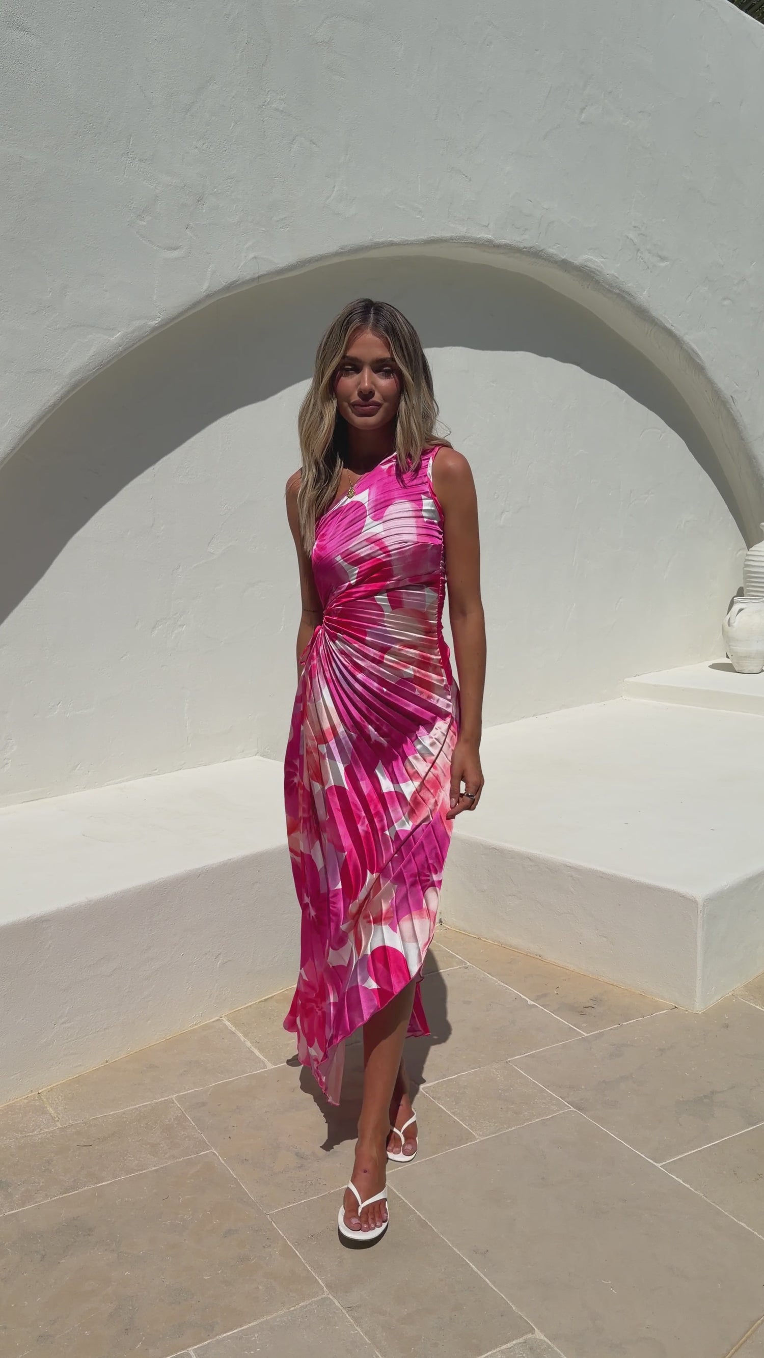 Takoda Maxi Dress - Pink Floral - Billy J