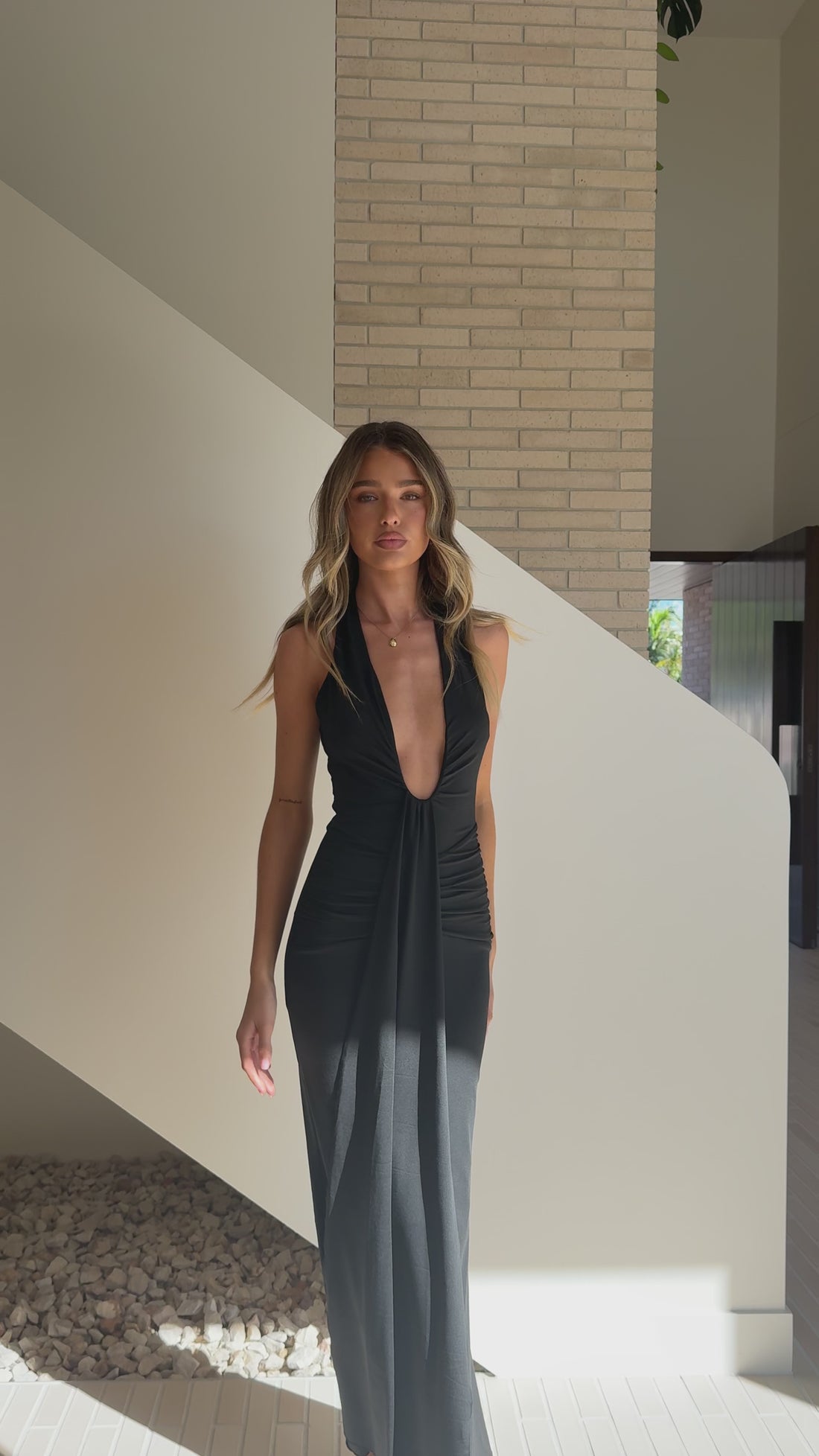 Remi Maxi Dress - Black - Billy J