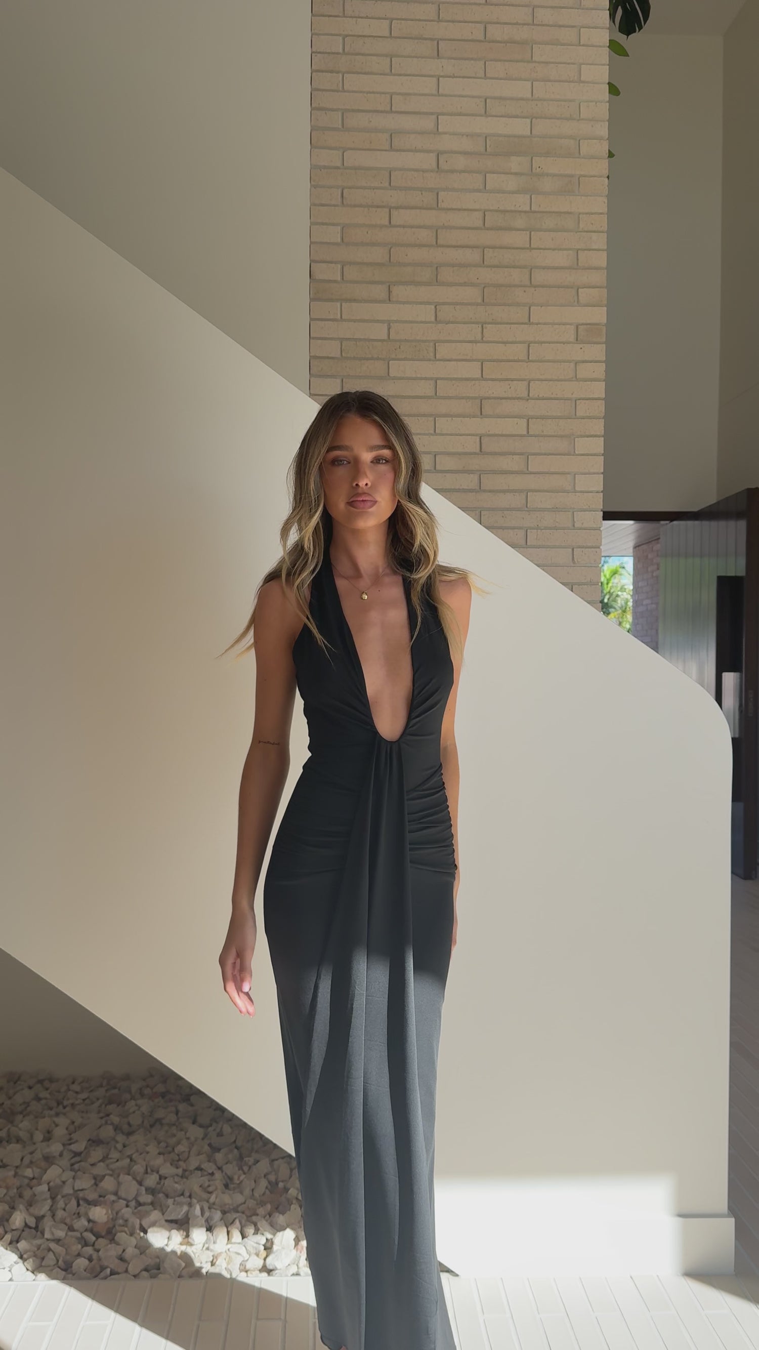Remi Maxi Dress - Black - Billy J