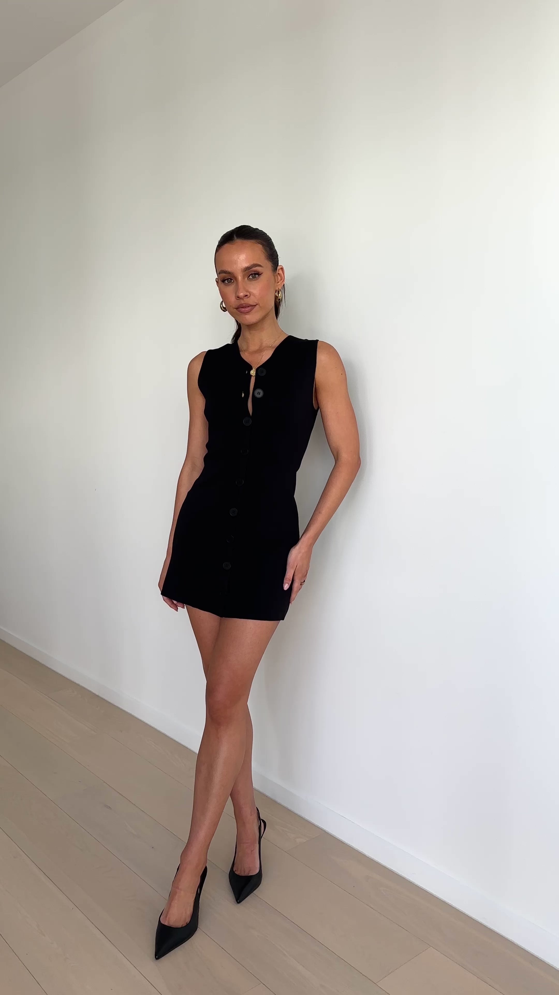 Alba Mini Dress - Black