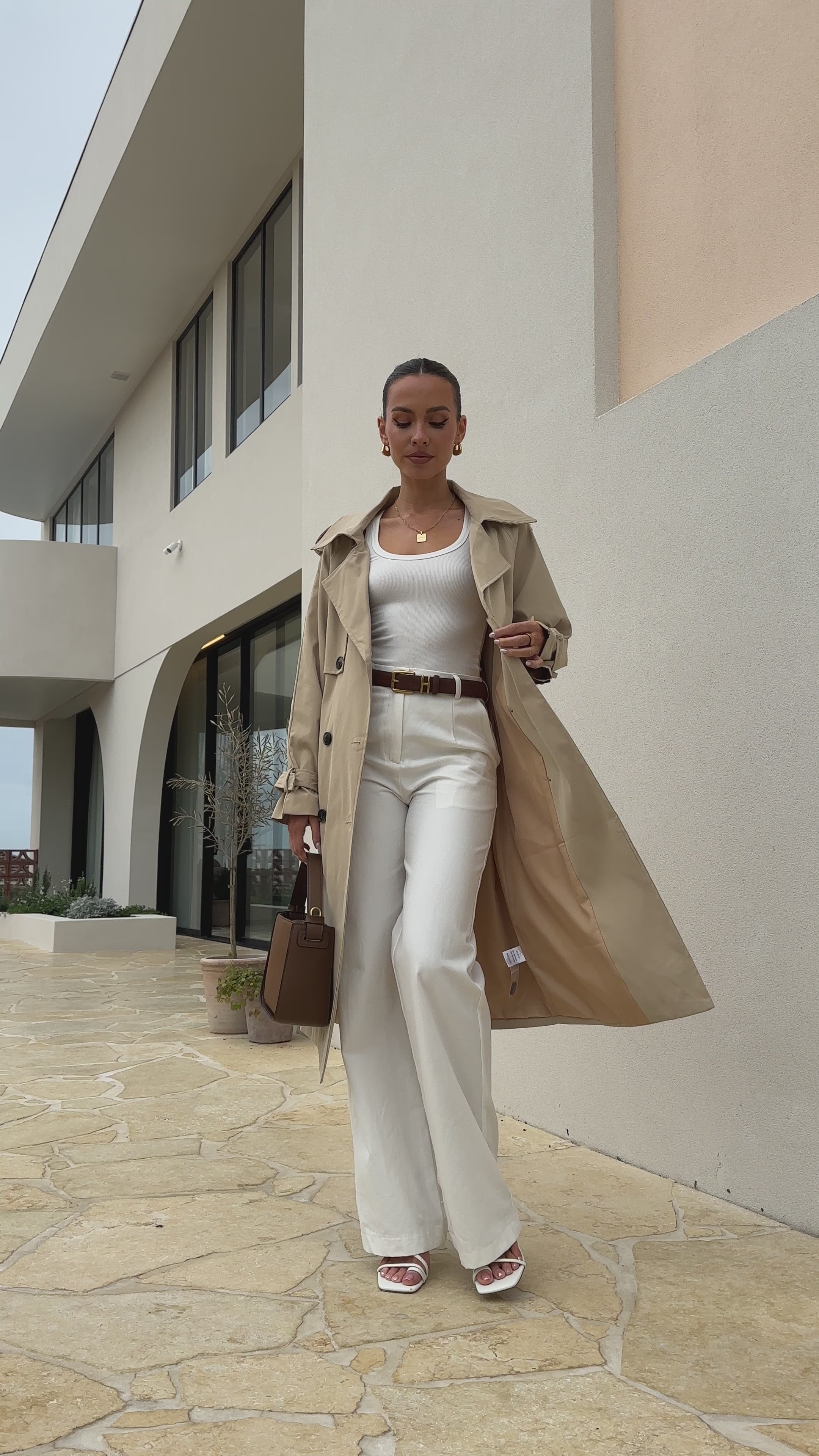 Samara Trench Coat - Beige