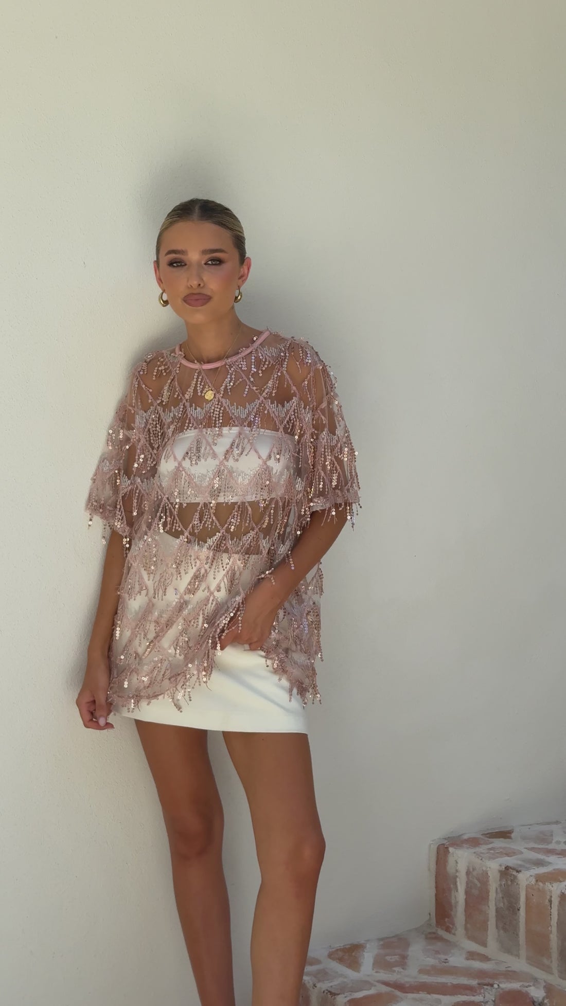 Lira Sequin Tee - Pink - Billy J