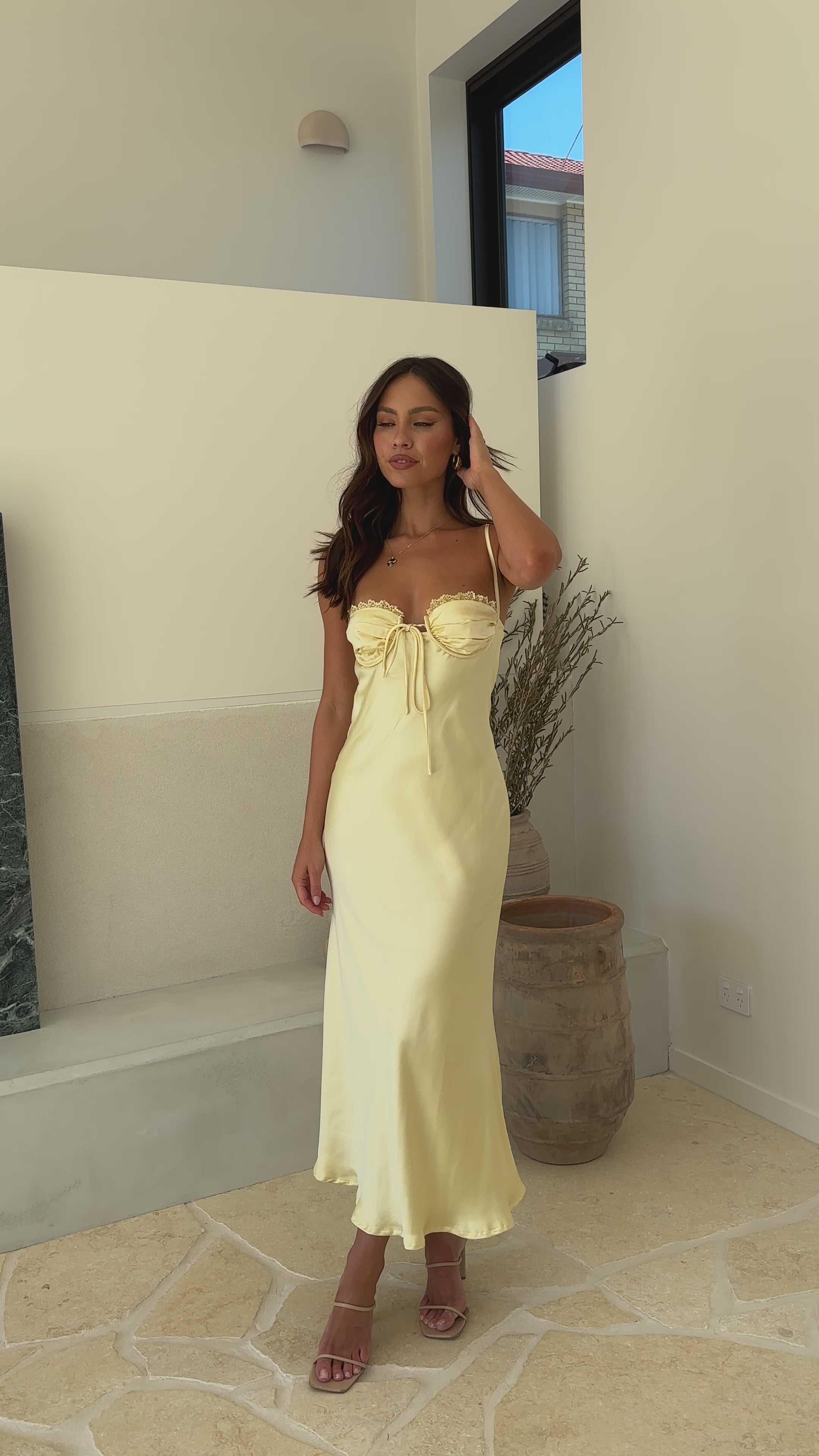 Saskia Maxi Dress - Yellow