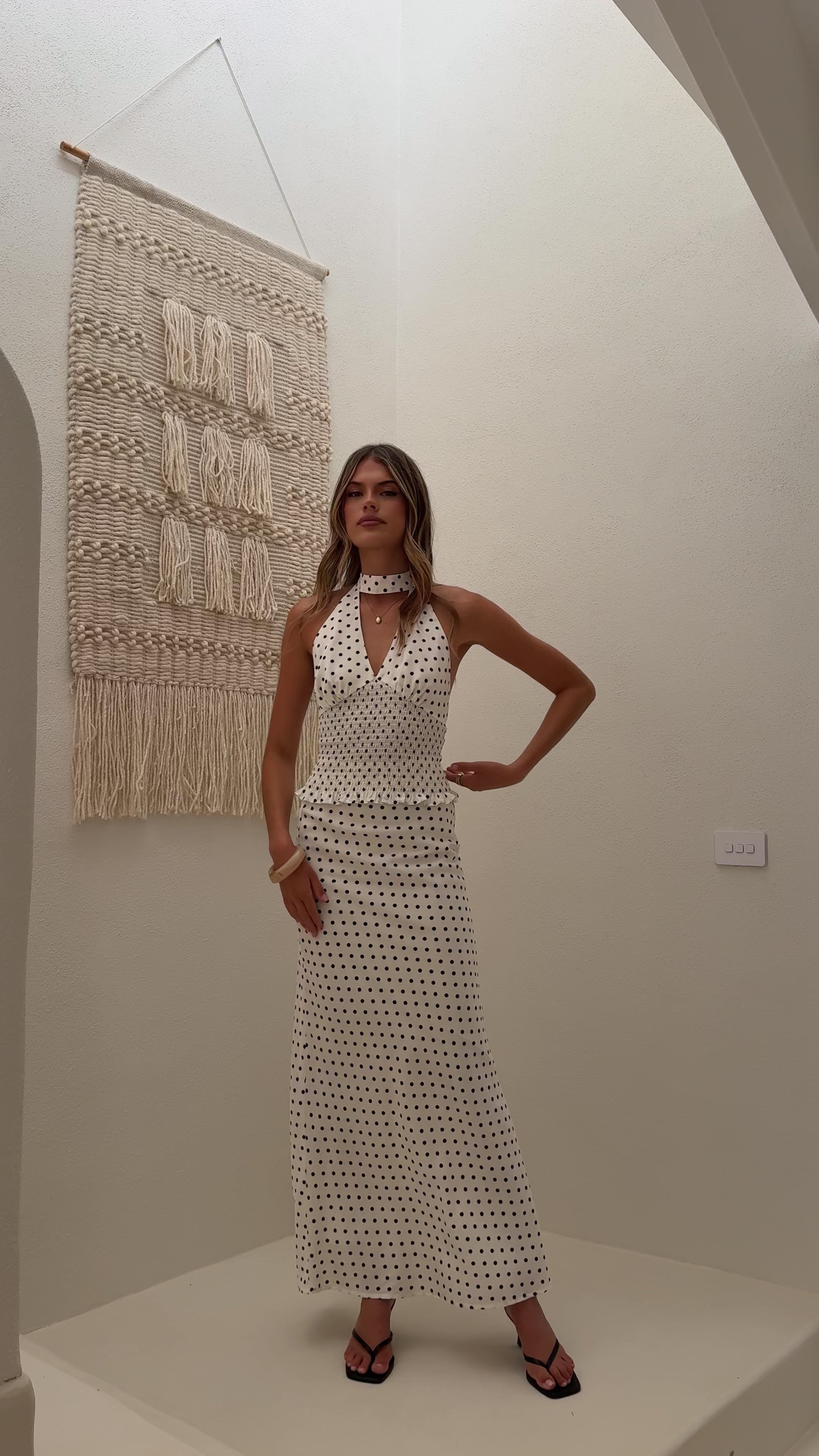 Load video: Evaline Skirt - Polka Dot - Billy J