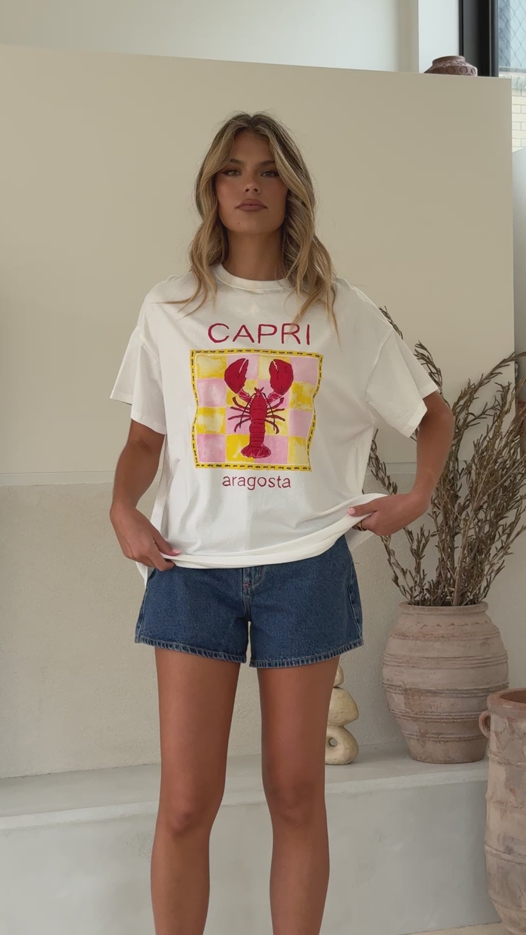 Capri Tee - Aragosta Print - Billy J