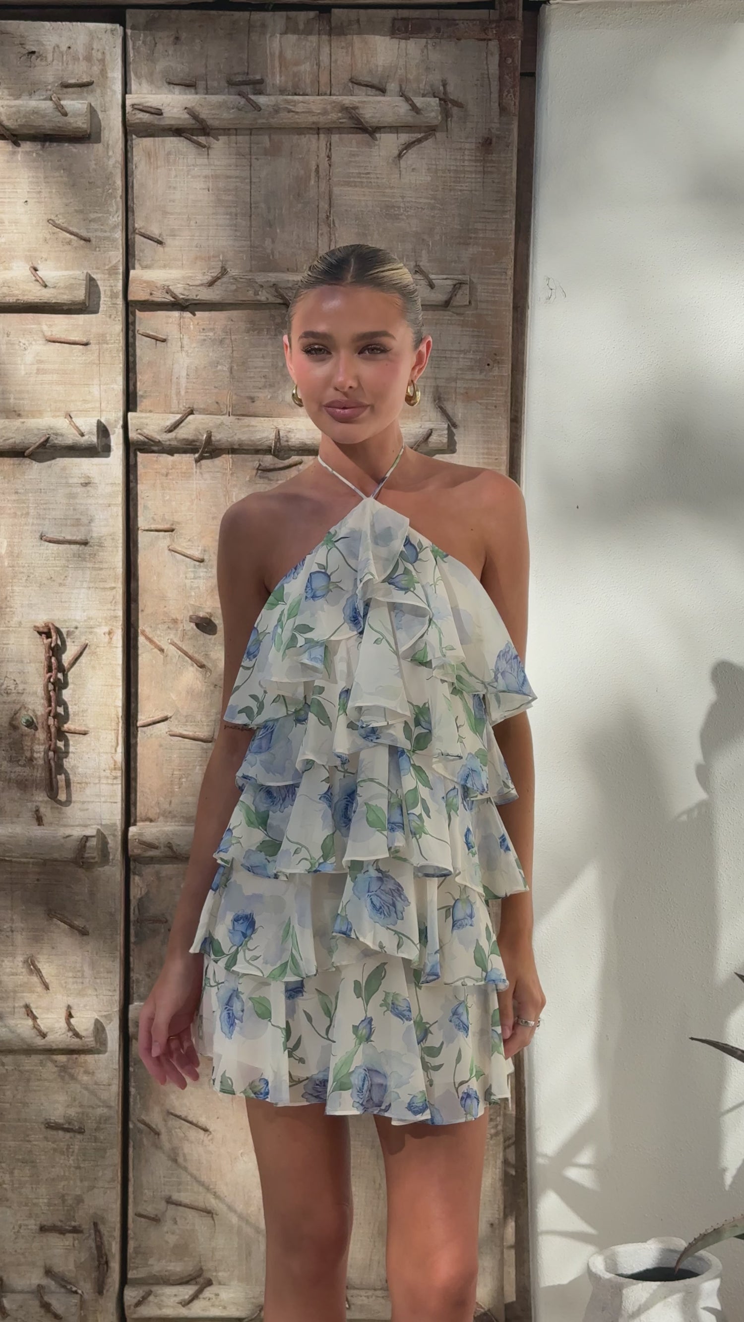 Soho Mini Dress - Blue Rose - Billy J