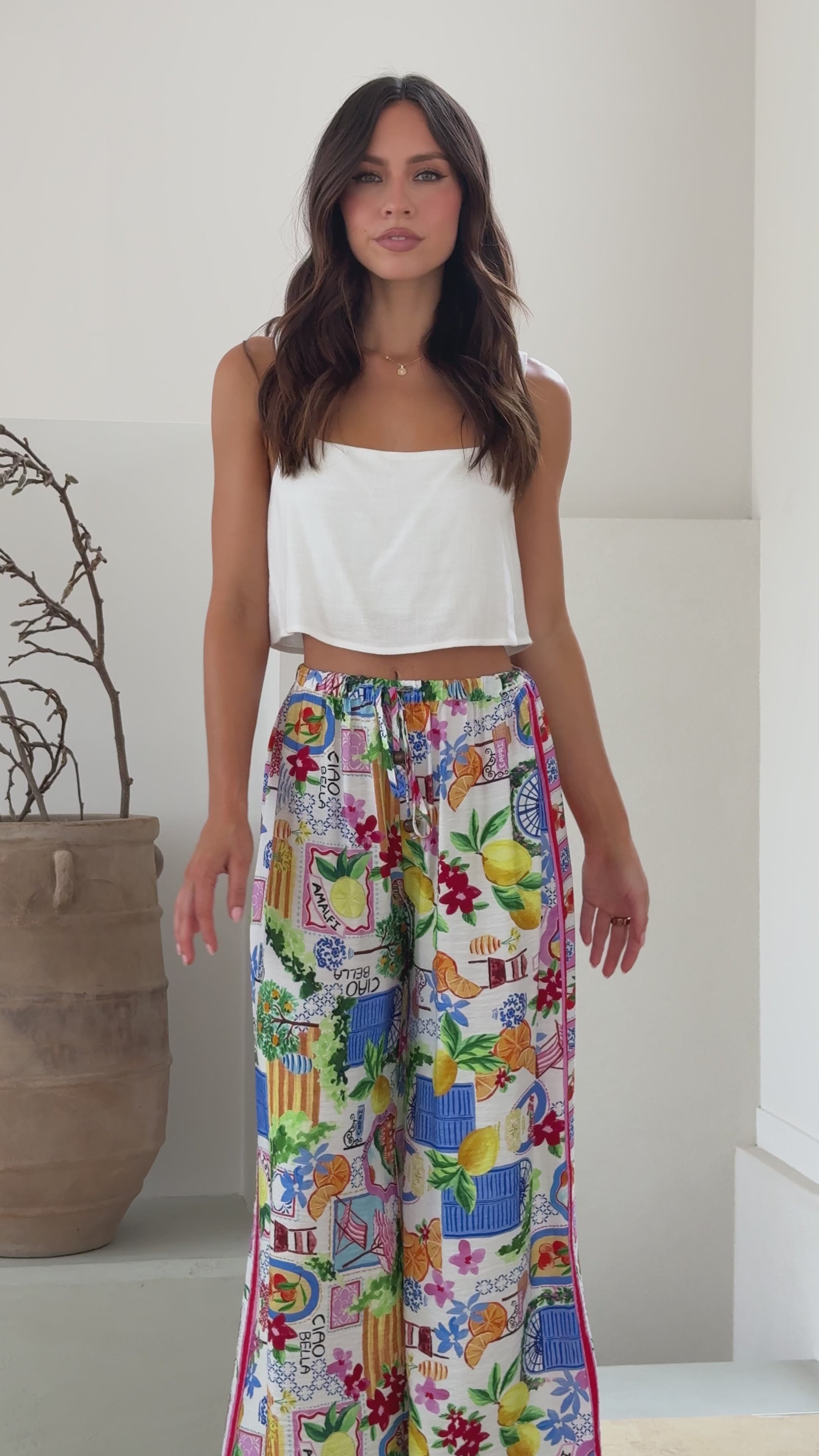 Callie Pants - Ciao Bella Print - Billy J