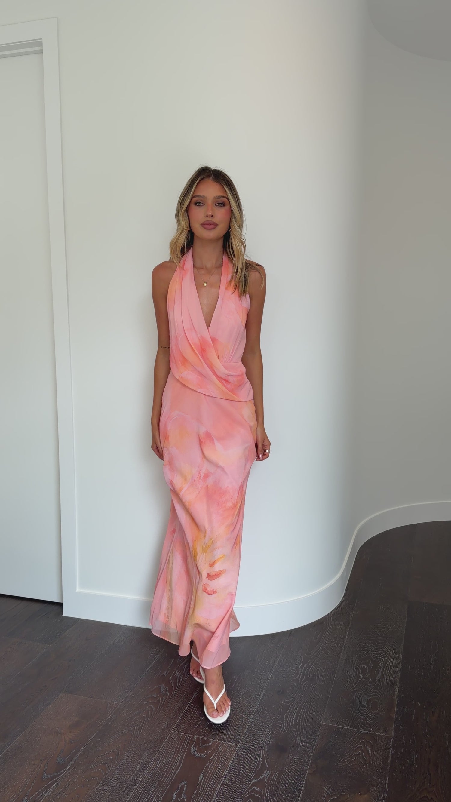 Revi Maxi Dress - Coral - Billy J