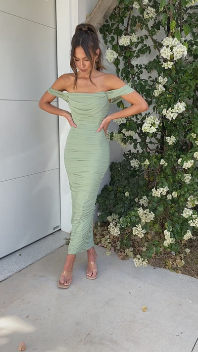 Load and play video in Gallery viewer, Kylie Maxi Dress - Sage

