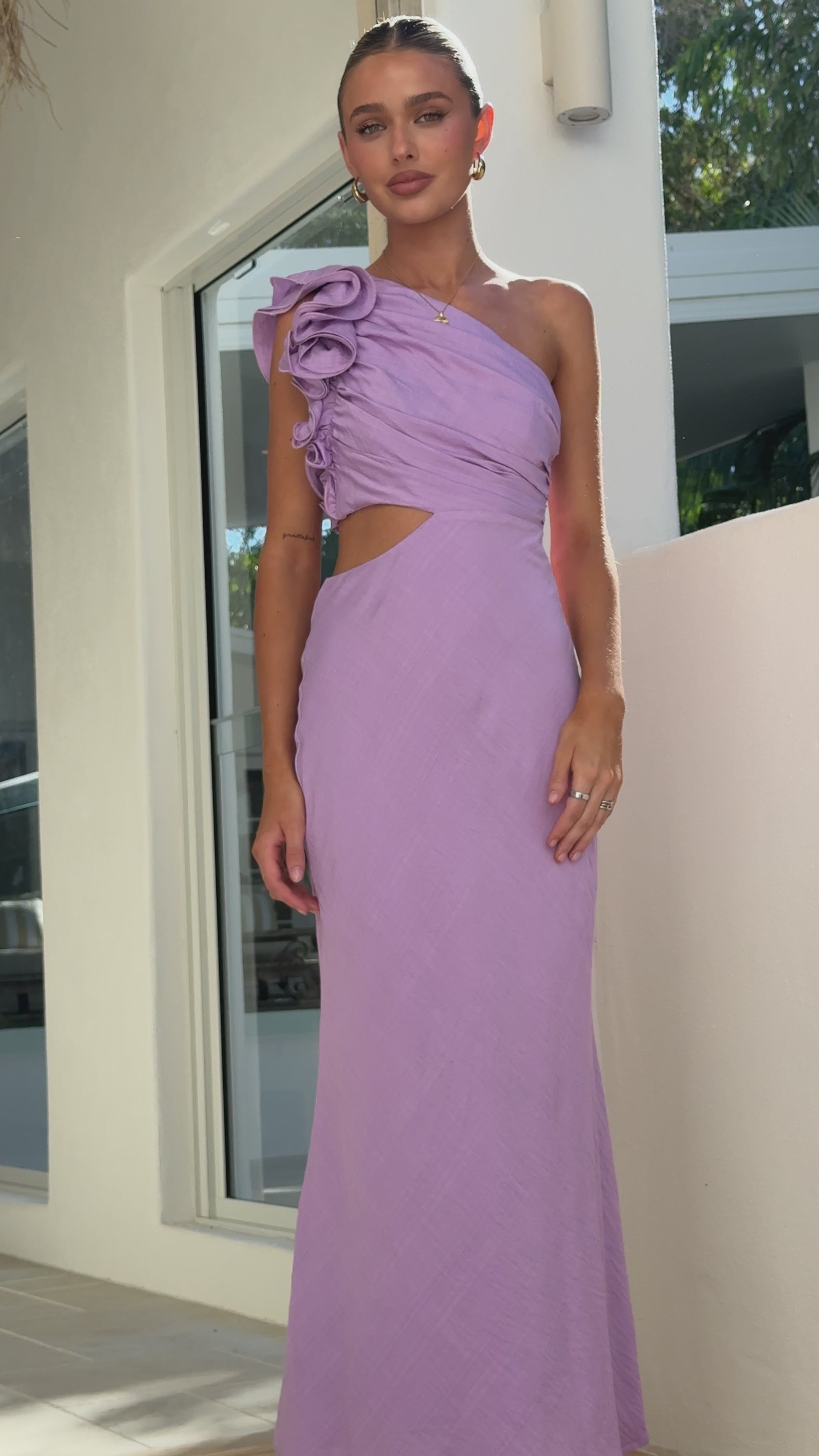 Amina Maxi Dress - Lilac - Billy J