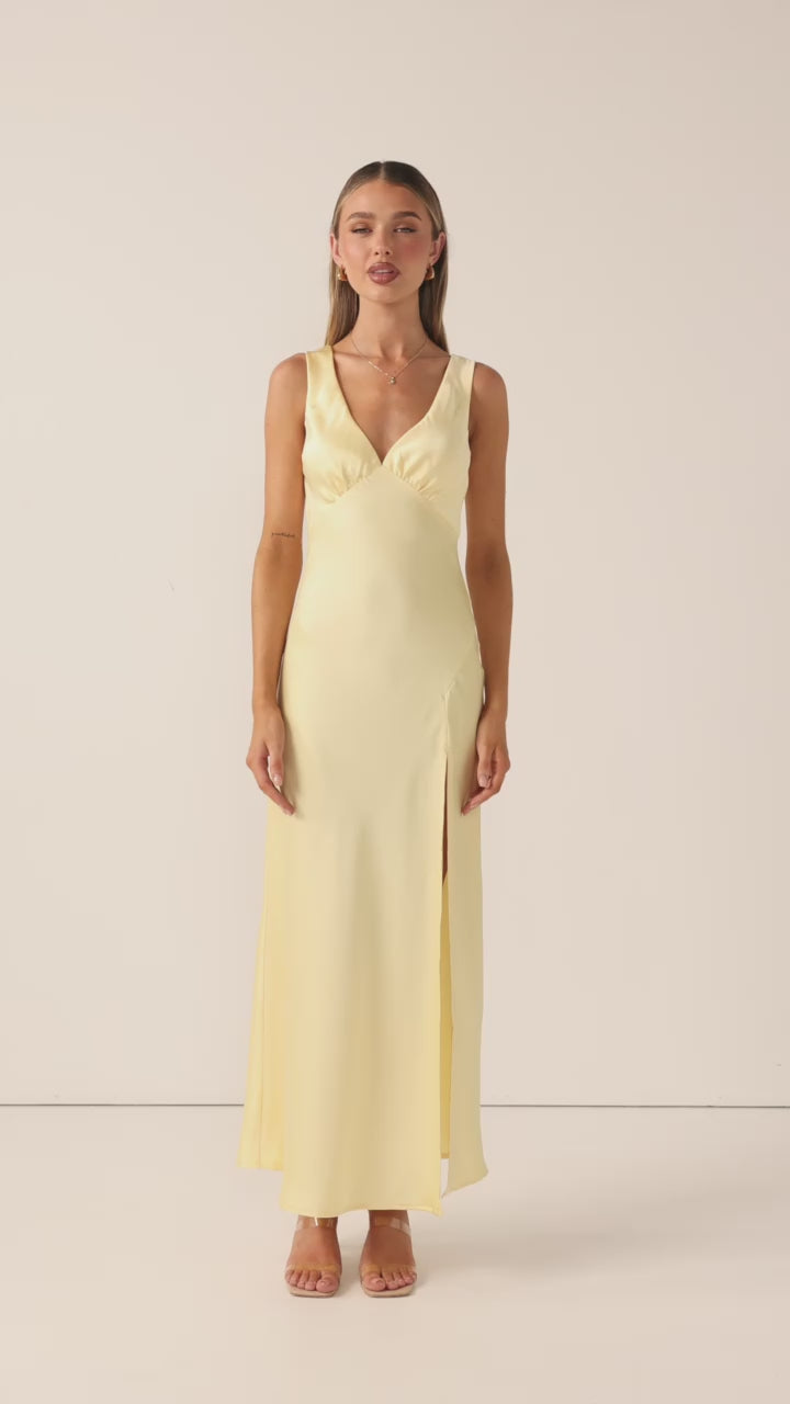 Taylor Maxi Dress - Lemon - Billy J