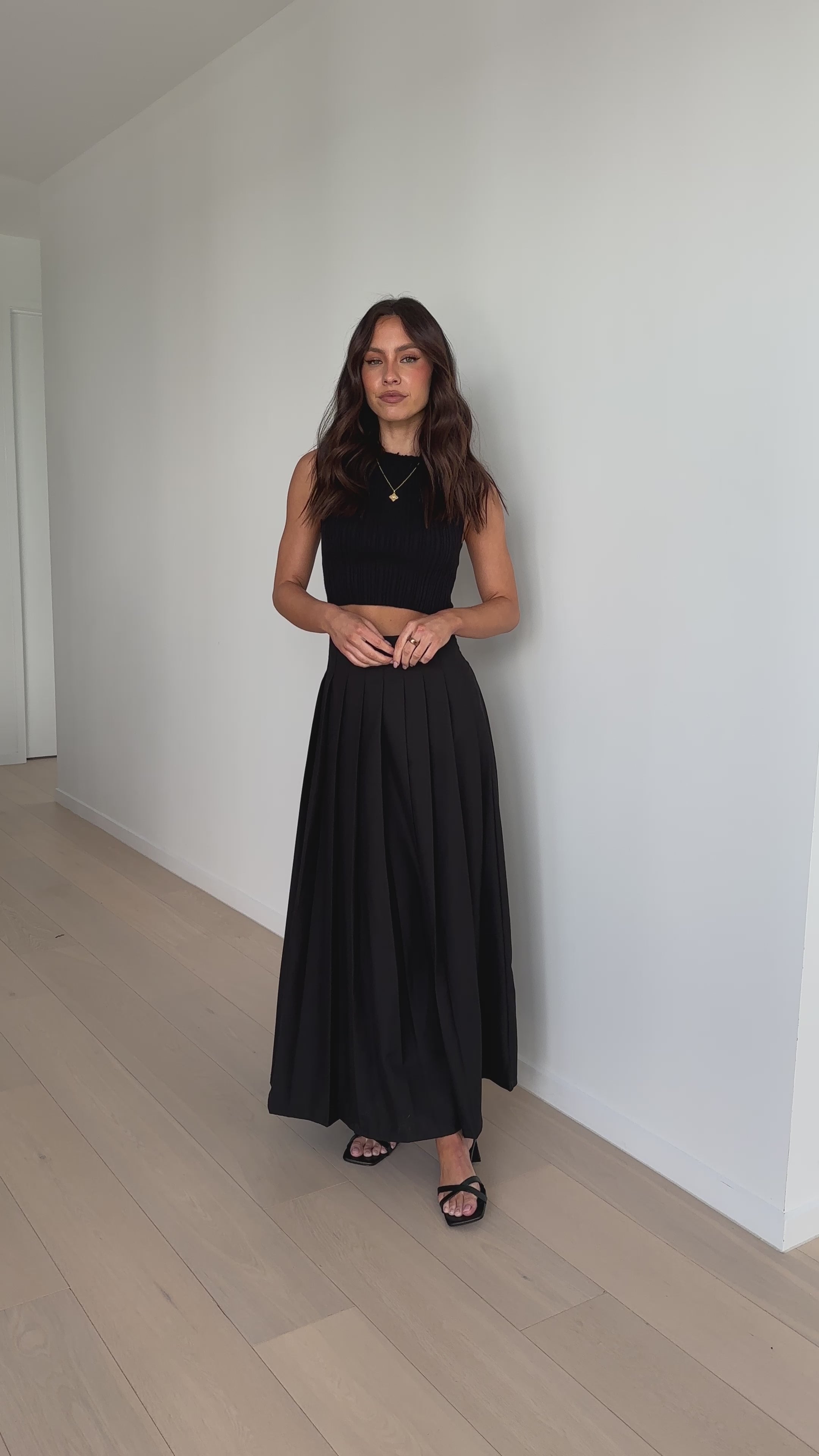 Leya Maxi Skirt - Black