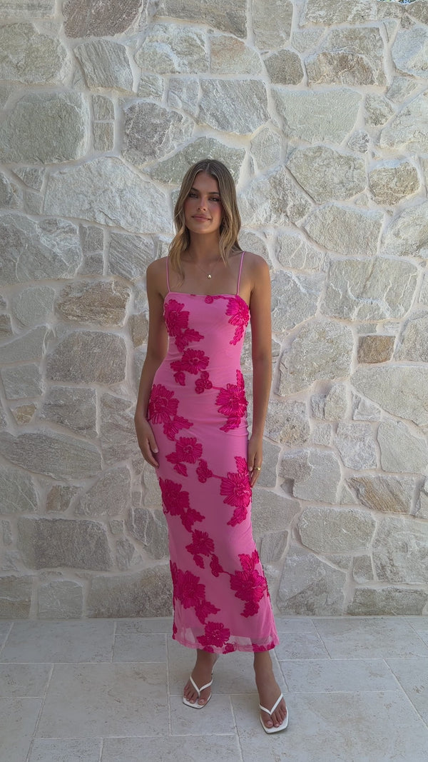 Alara Maxi Dress - Pink - Billy J
