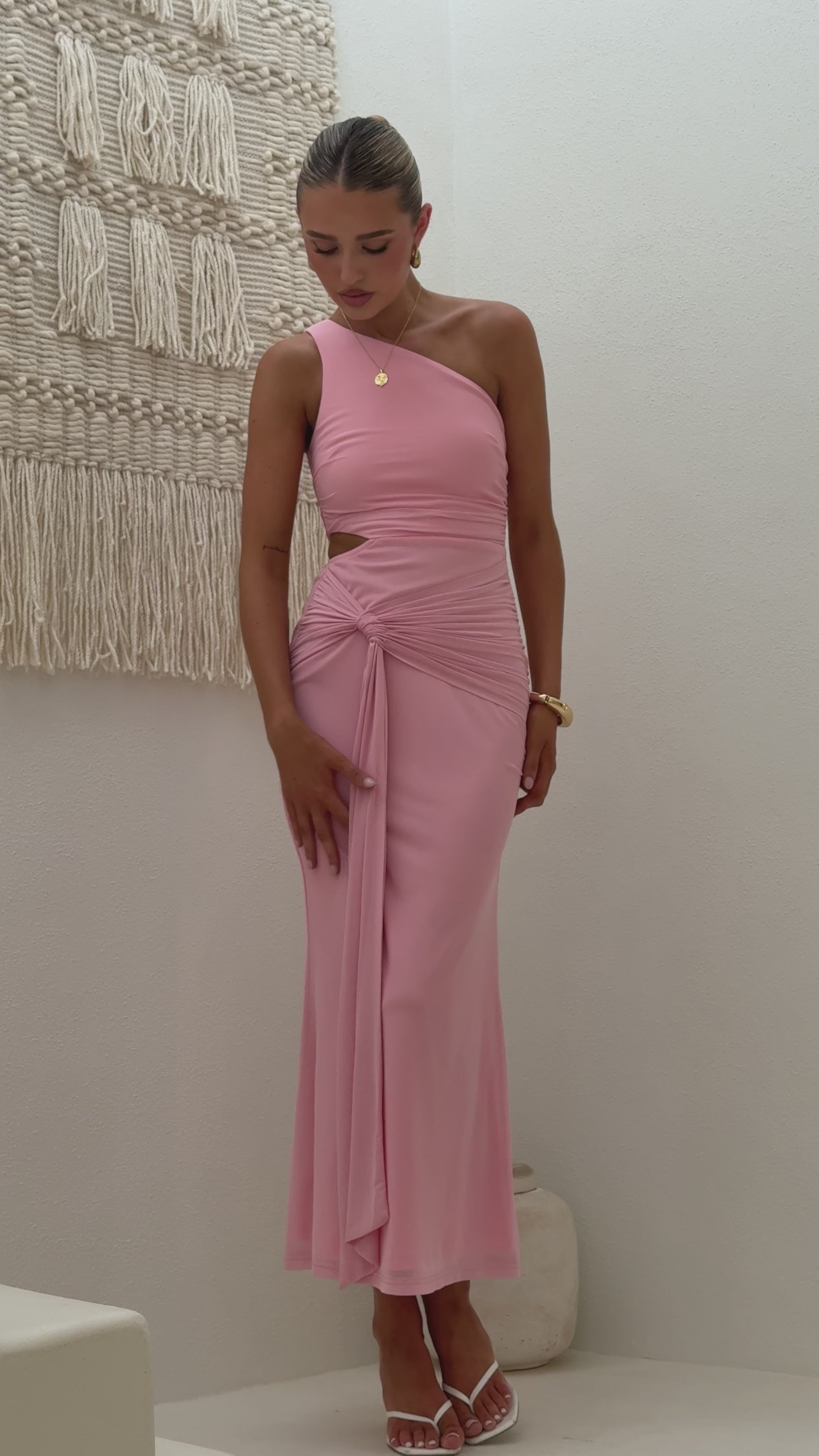 Load video: Kourt Maxi Dress - Blush - Billy J