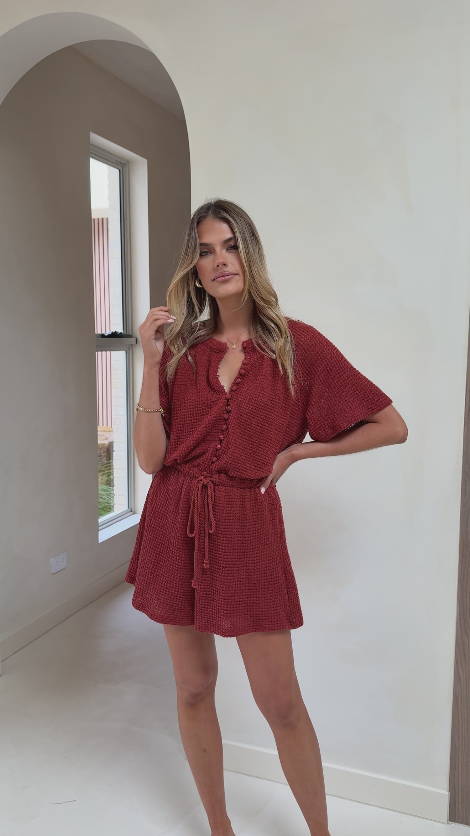 Loula Playsuit - Rust - Billy J