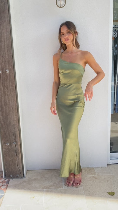 Load and play video in Gallery viewer, Margot Maxi Dress - Olive
