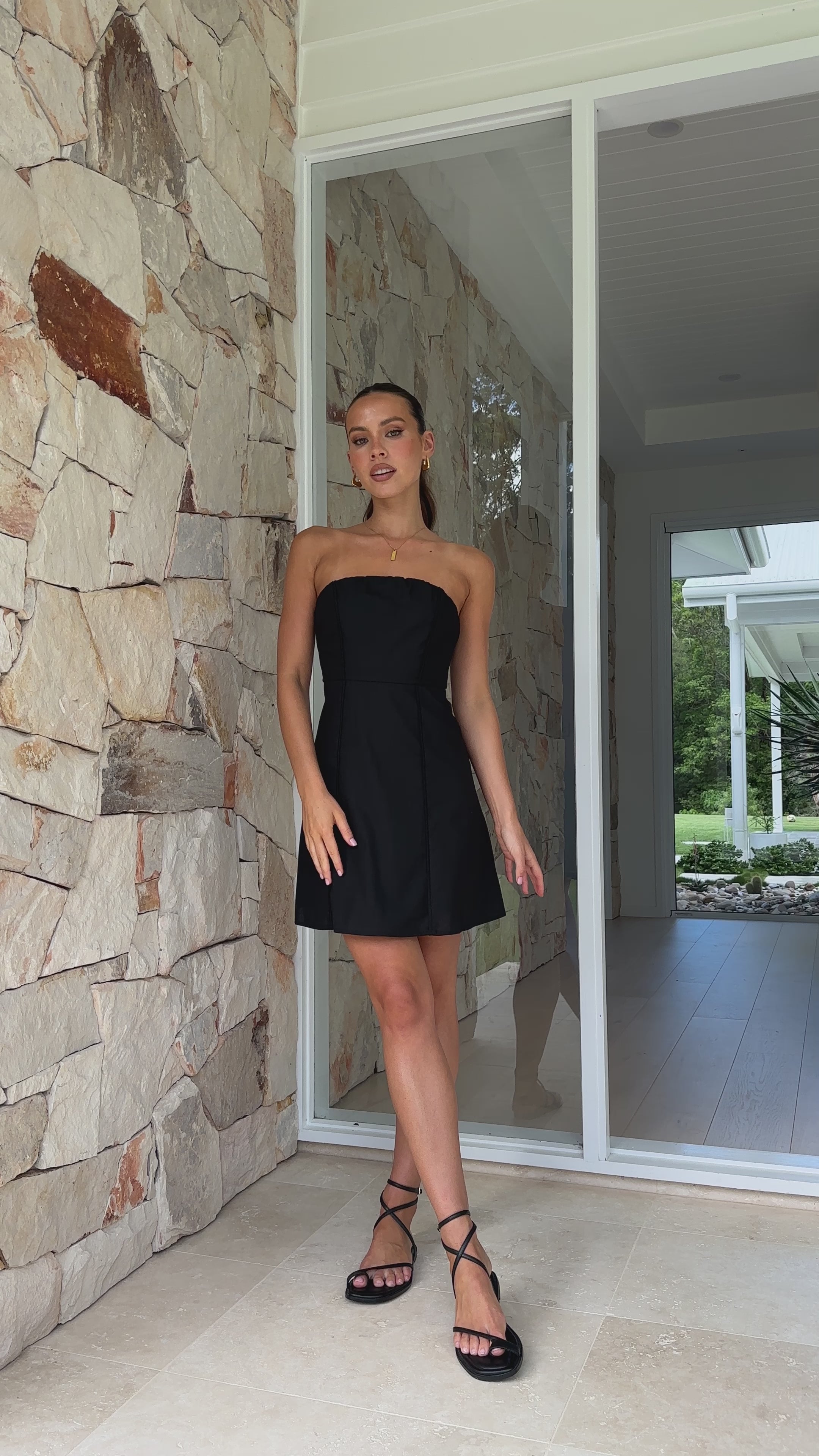 Daphnie Mini Dress - Black