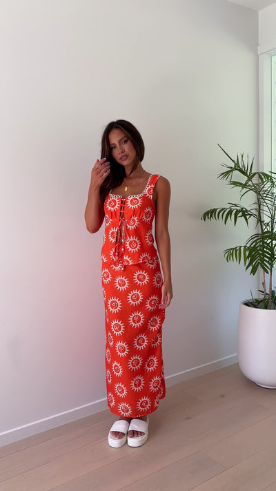Load and play video in Gallery viewer, Vaiana Skirt - Orange
