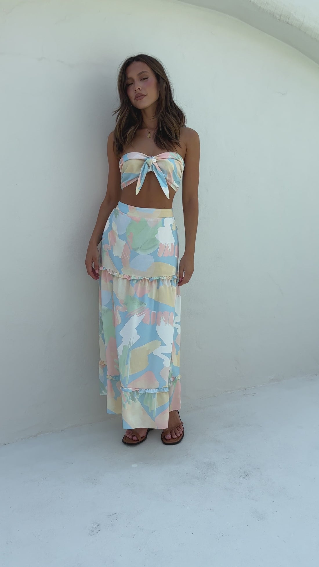 Bec Crop Top - Tropical - Billy J