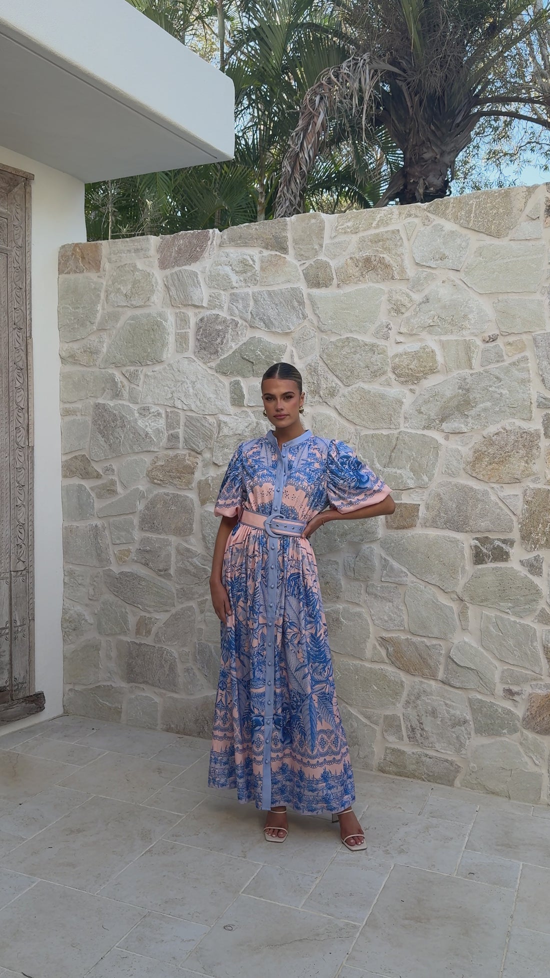 Vania Maxi Dress - Madeline Blue - Billy J