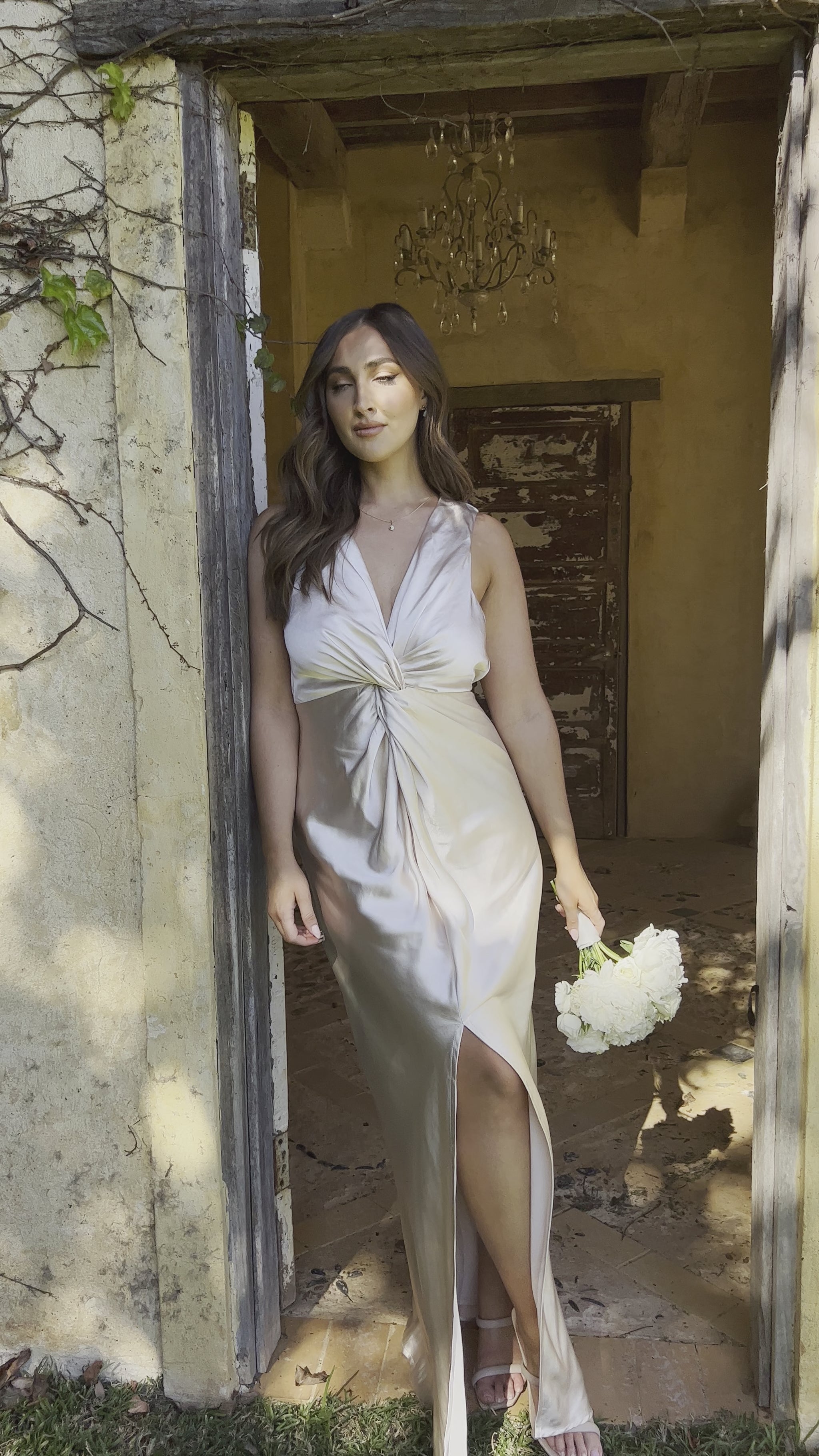Lucia Maxi Dress - Champagne - Billy J