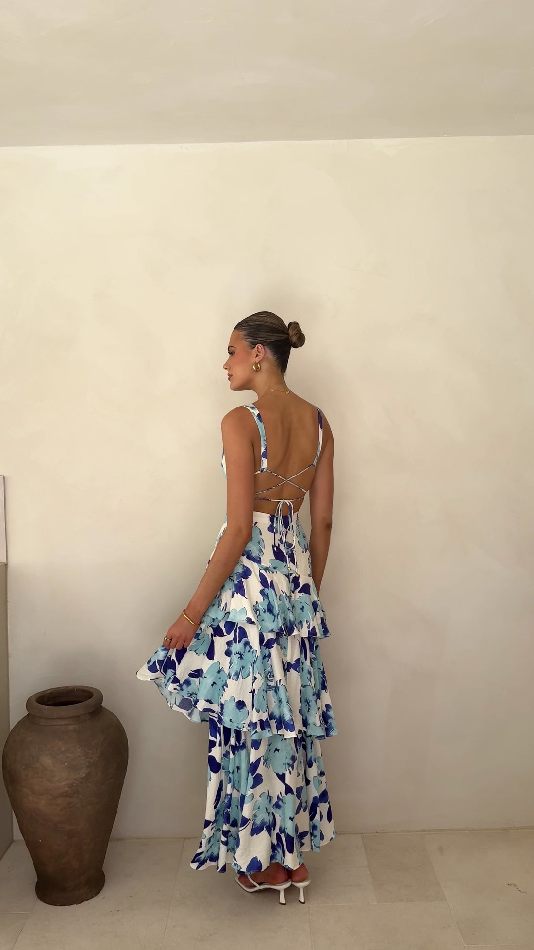 Stasie Maxi Dress - Blue Floral - Billy J